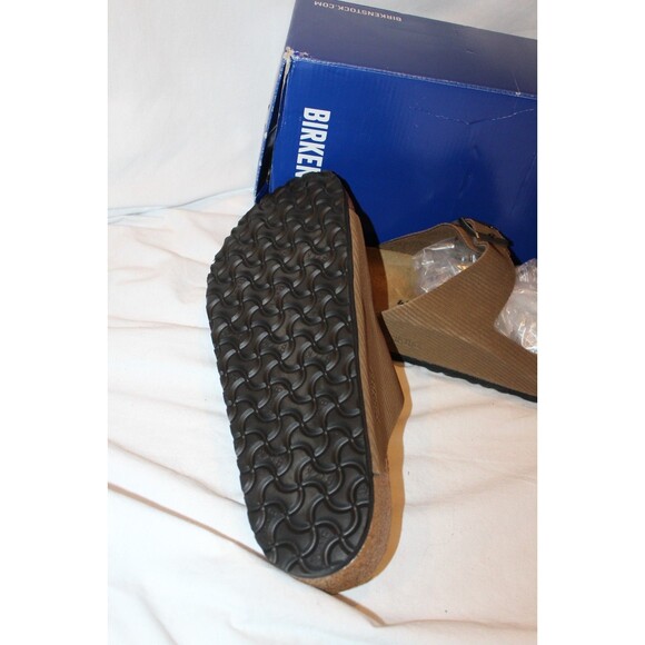 BIRKENSTOCK MEN\'S ARIZONA CORDUROY DARK TEA REGULAR SANDALS EU 46 NIB main image 5